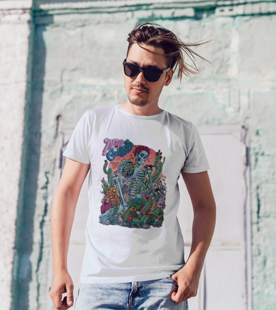 Dead And Company Aug 8 9 10 2024 Skeleton Desert Scene T-Shirt