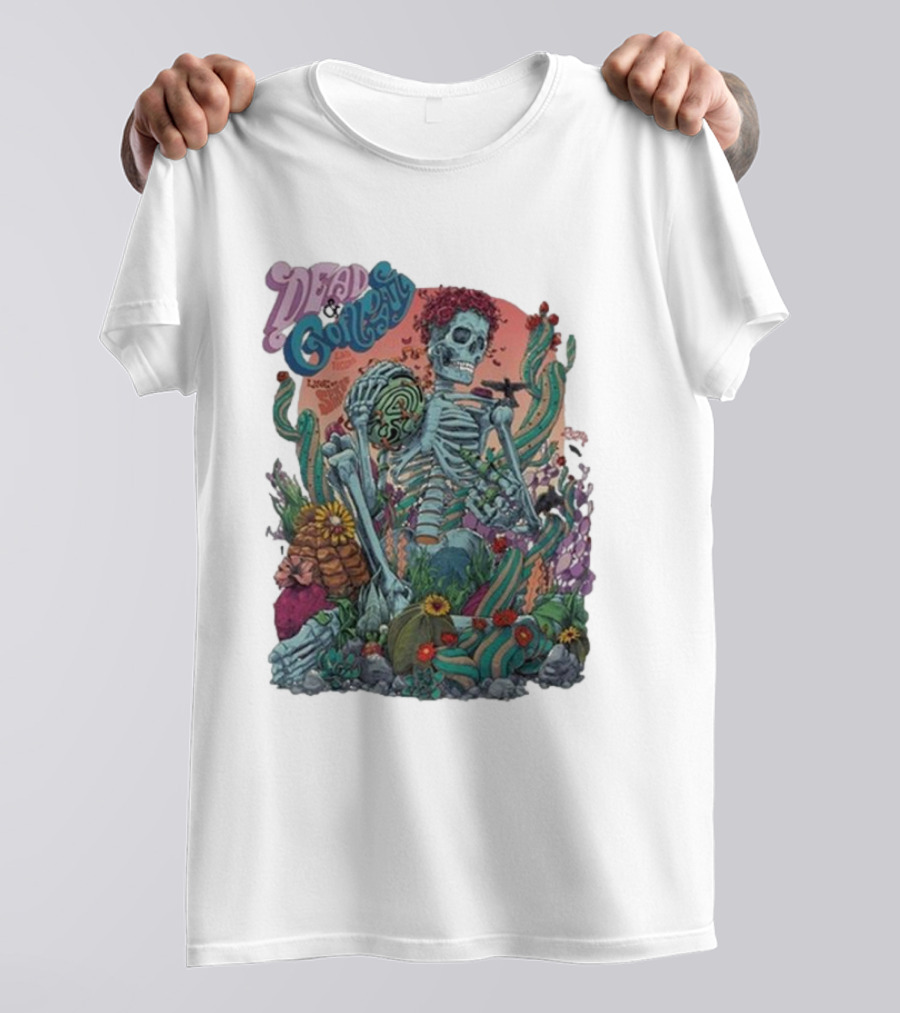 Dead And Company Aug 8 9 10 2024 Skeleton Desert Scene T-Shirt