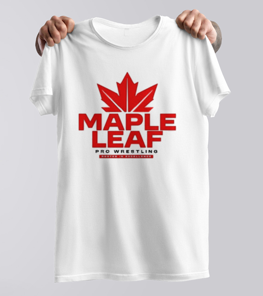 Maple Leaf Pro Wrestling Canada Maple Leaf Retro Sports Entertainment T-Shirt