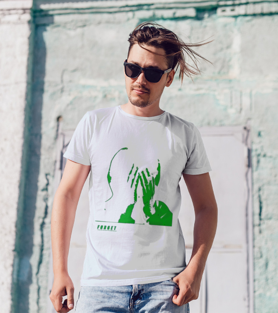The Twilight Sad Forget The Night Ahead Green Silhouette With White Eyes T-Shirt