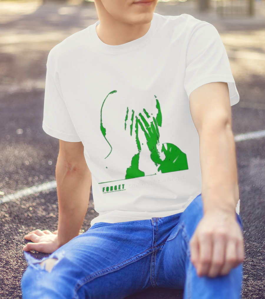The Twilight Sad Forget The Night Ahead Green Silhouette With White Eyes T-Shirt