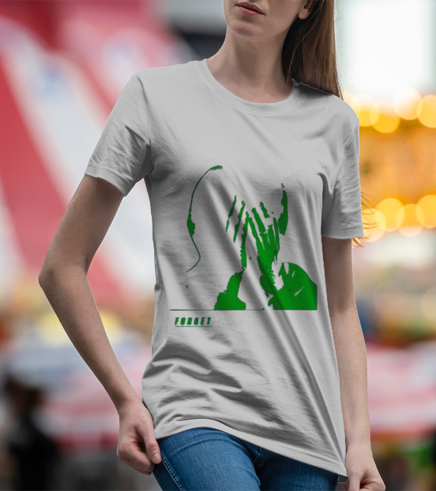 The Twilight Sad Forget The Night Ahead Green Silhouette With White Eyes T-Shirt