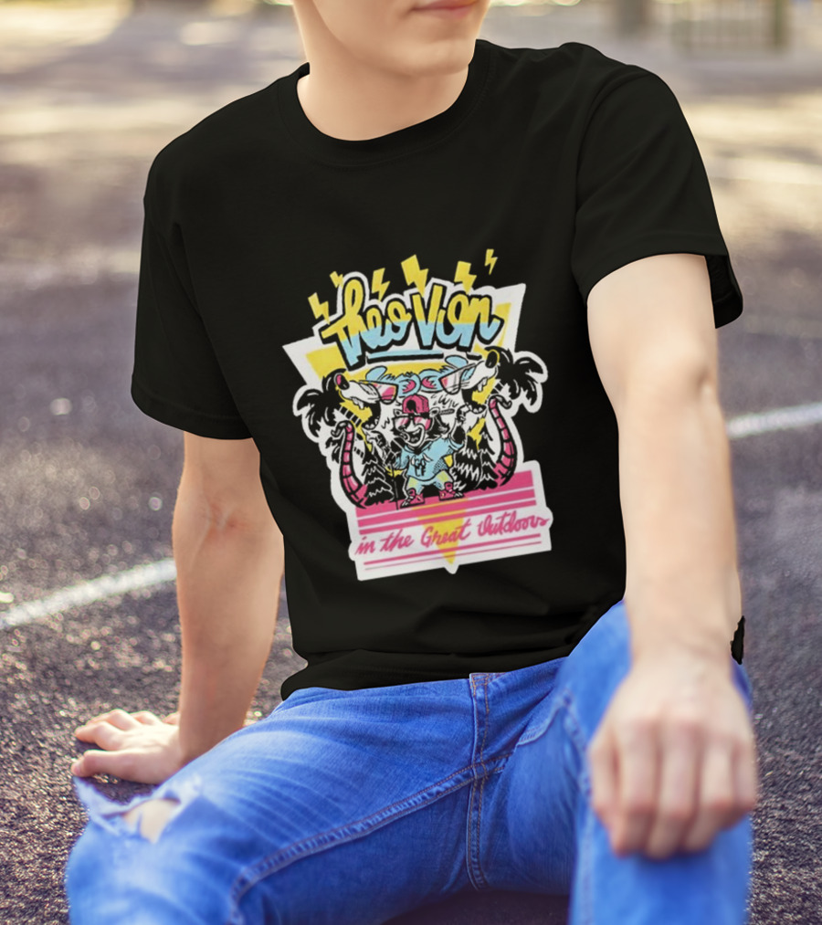 Theo Von In The Great Outdoors With Fun Wilderness Vibes T-Shirt
