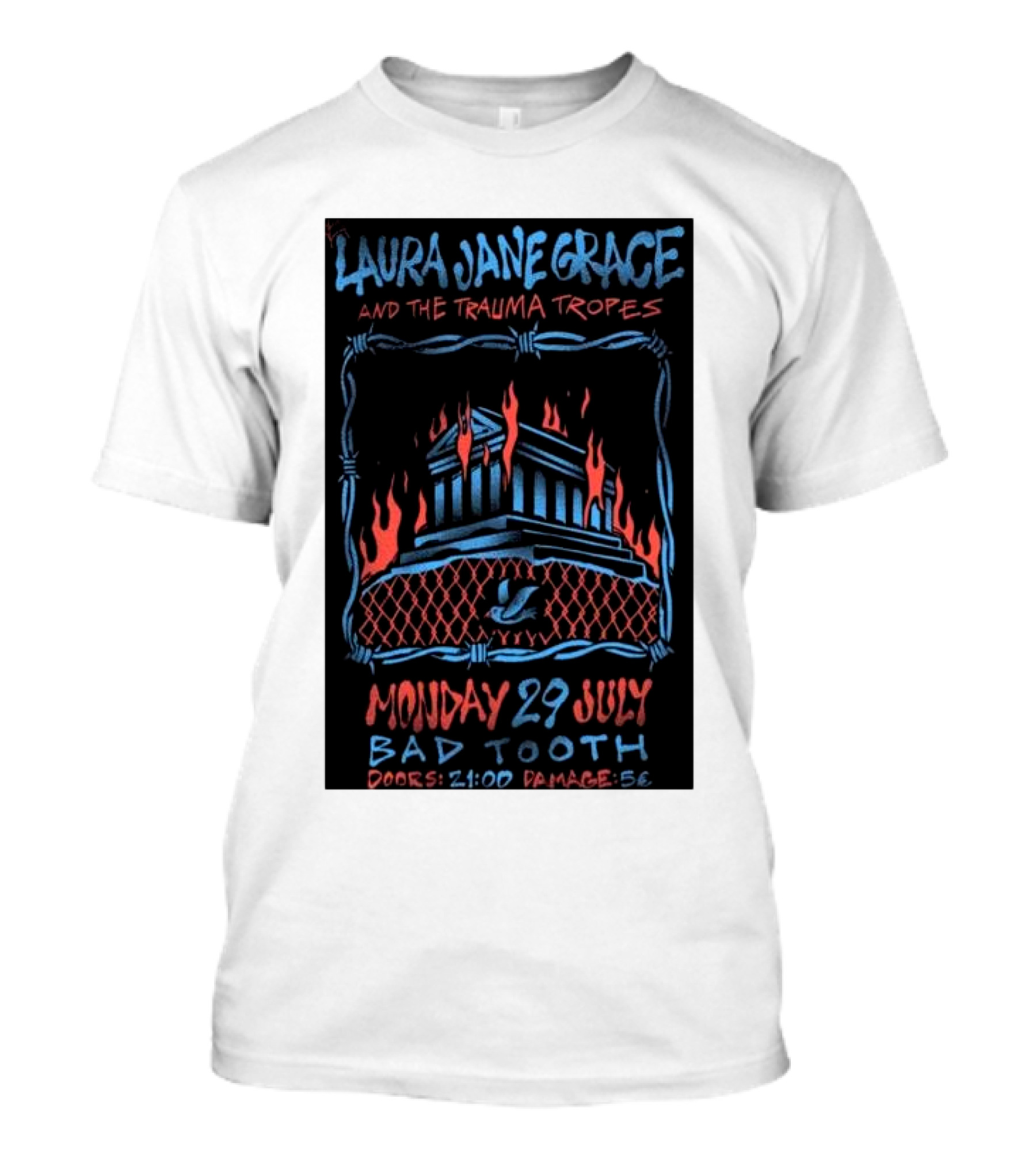 Laura Jane Grace And The Trauma Tropes Live In Athens Monday July 29 Bad Tooth Event Details T-Shirt