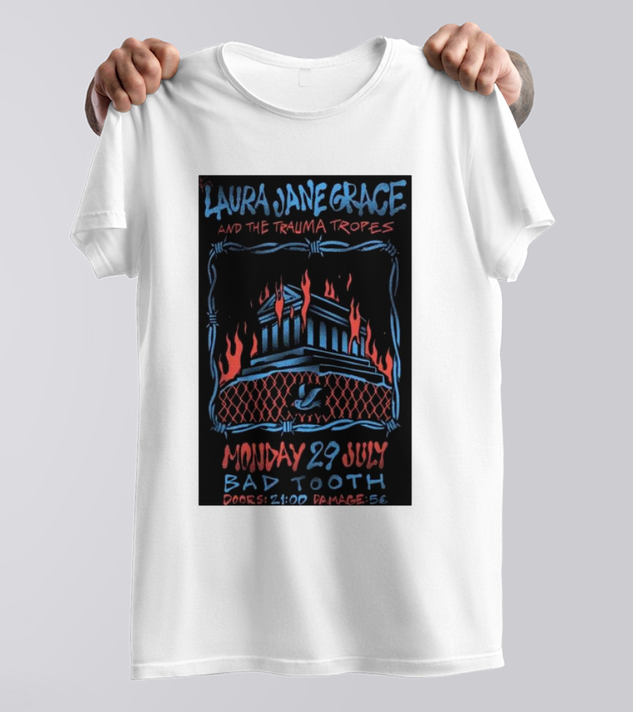 Laura Jane Grace And The Trauma Tropes Live In Athens Monday July 29 Bad Tooth Event Details T-Shirt
