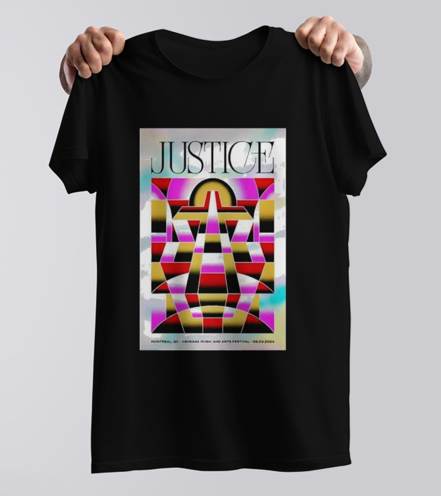 Justice Osheaga Music And Arts Festival August 4 2024 Parc Jean-Drapeau Montréal QC T-Shirt