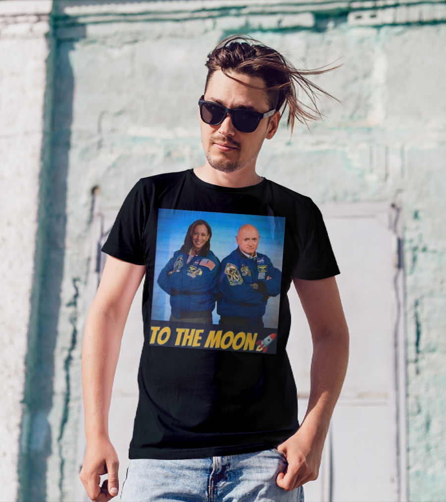 Kamala Harris Mark Kelly To The Moon 2024 NASA Jackets Rocket T-Shirt