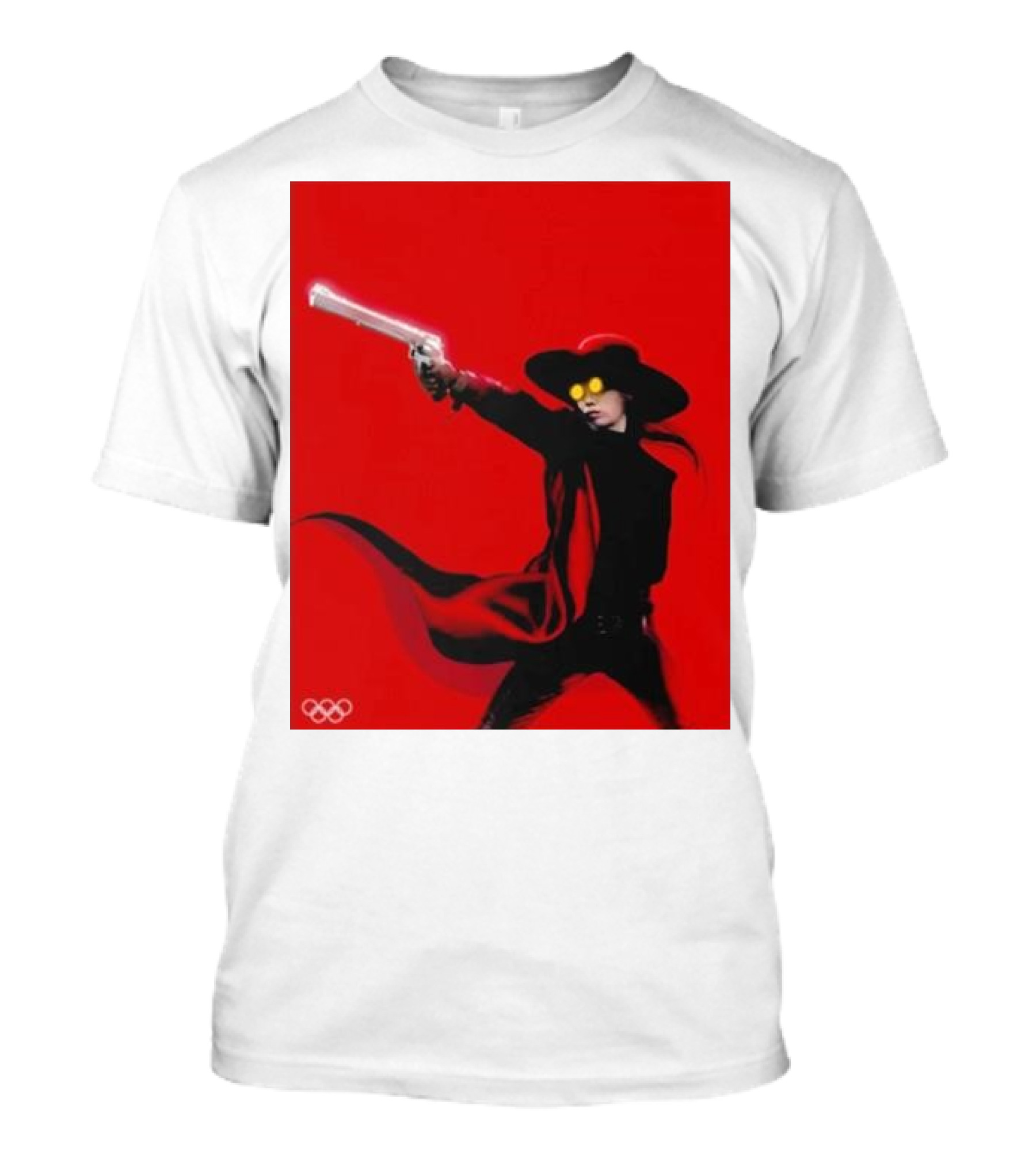 Kim Yeji Olympic Paris 2024 Alucard Shooter Red Cloak And Yellow Glasses T-Shirt