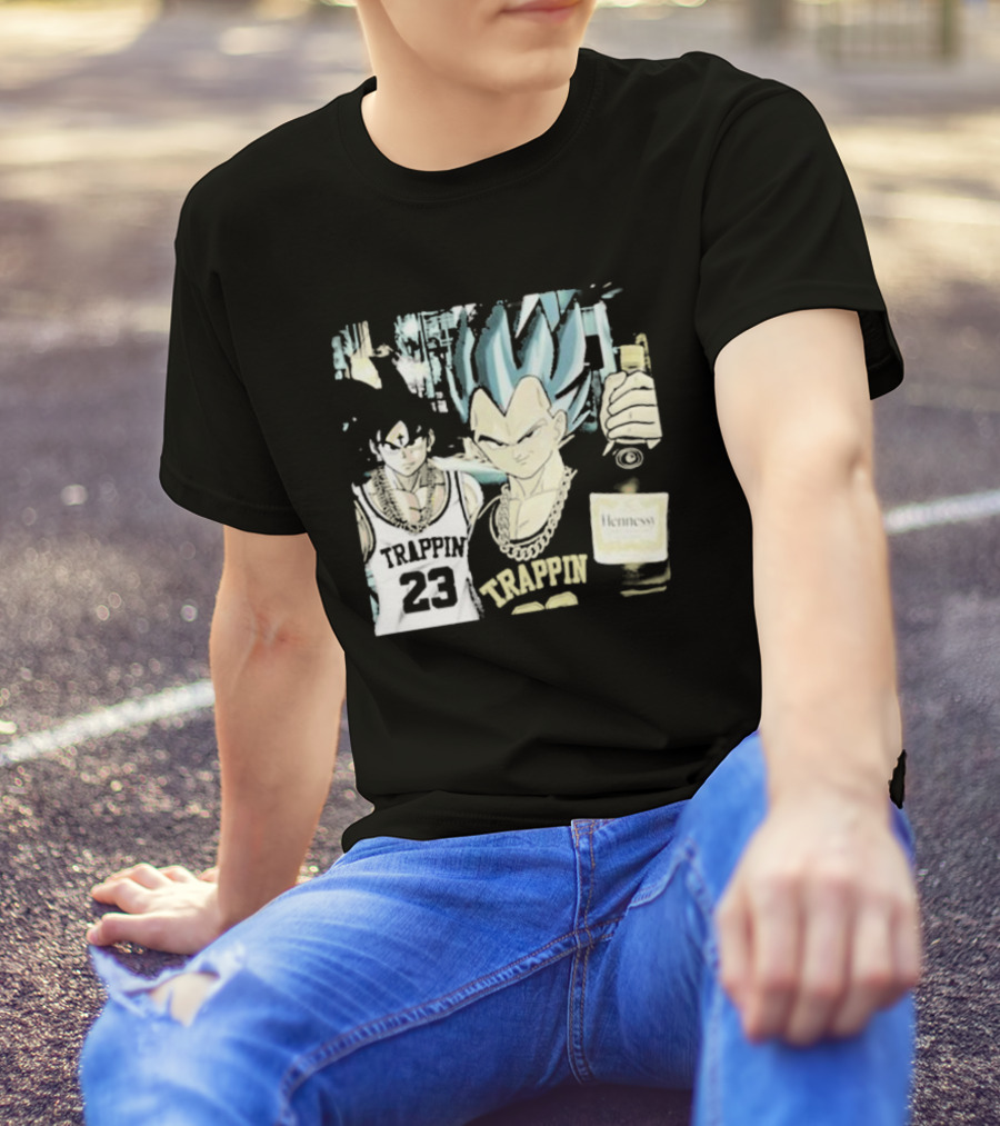 Goku Vegeta Trappin 23 Hennessy Streetwear T-Shirt