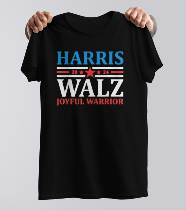 Harris Walz 2024 Joyful Warrior T-Shirt
