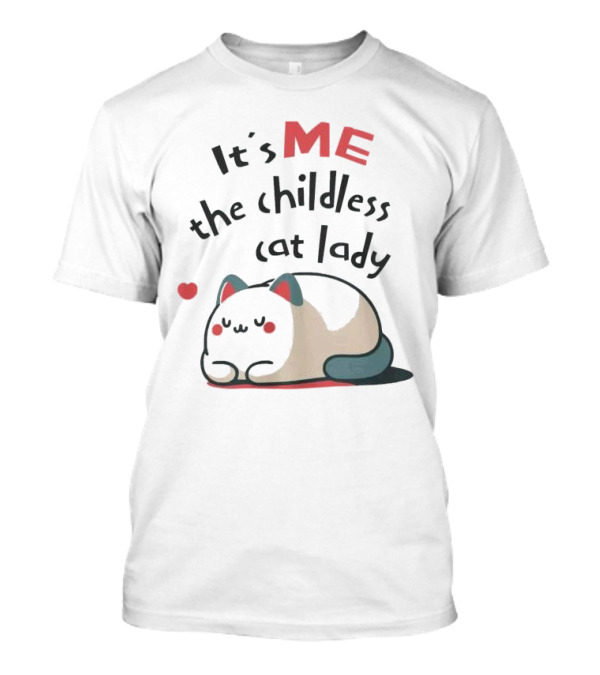 It’s Me The Childless Cat Lady Kamala Harris Vote For Her Vote For Blue Cute Cat T-Shirt
