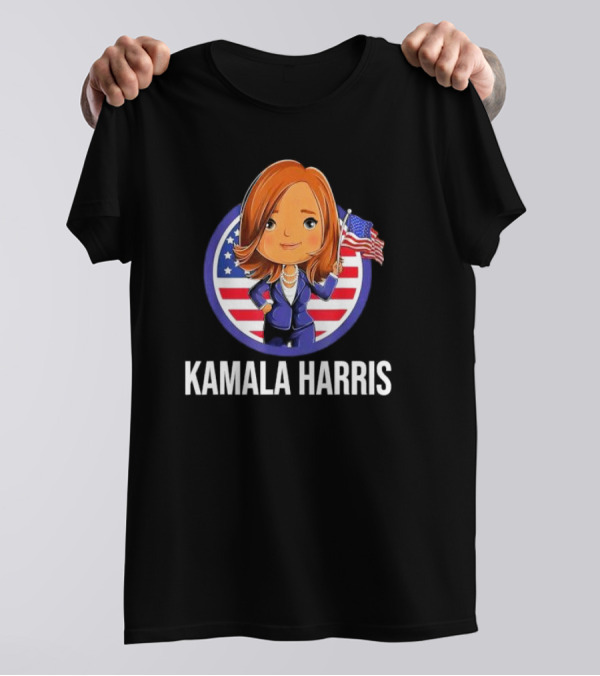Kamala Harris 4th Of July Men Women US Cute American Flag T-Shirt