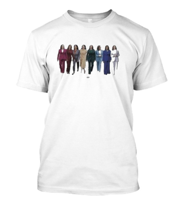 Kamala Harris Pride Flag Inspired 2024 Walz T-Shirt