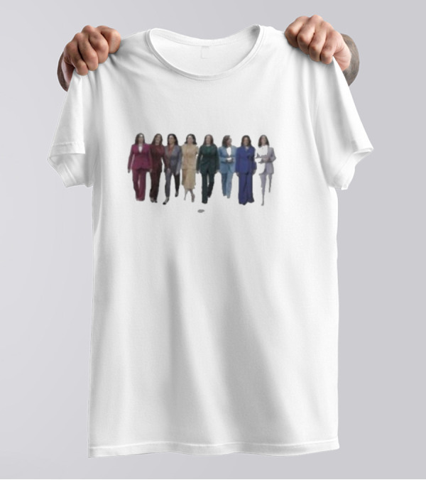 Kamala Harris Pride Flag Inspired 2024 Walz T-Shirt