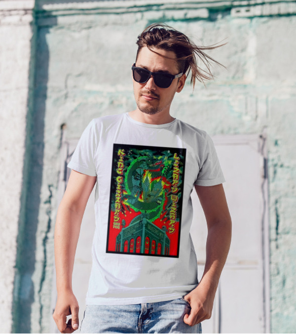 King Gizzard And The Lizard Wizard Aug 16 17 2024 Forest Hills Stadium Queens NY Serpent Dragon Neon T-Shirt
