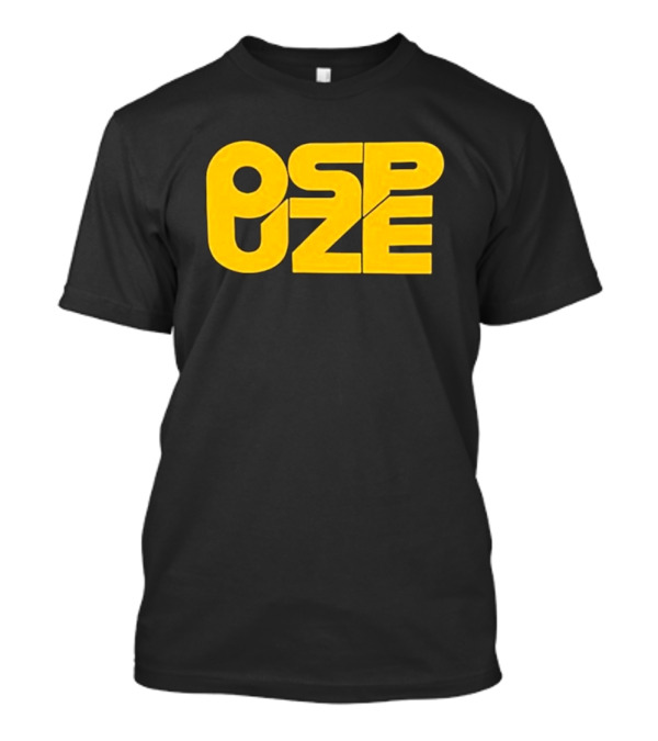 Ospuze Reach The Finals Bold Yellow Typography T-Shirt