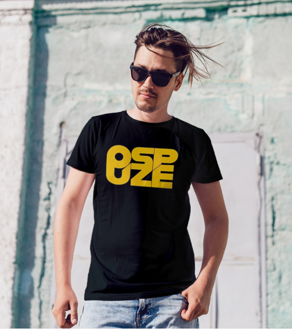 Ospuze Reach The Finals Bold Yellow Typography T-Shirt