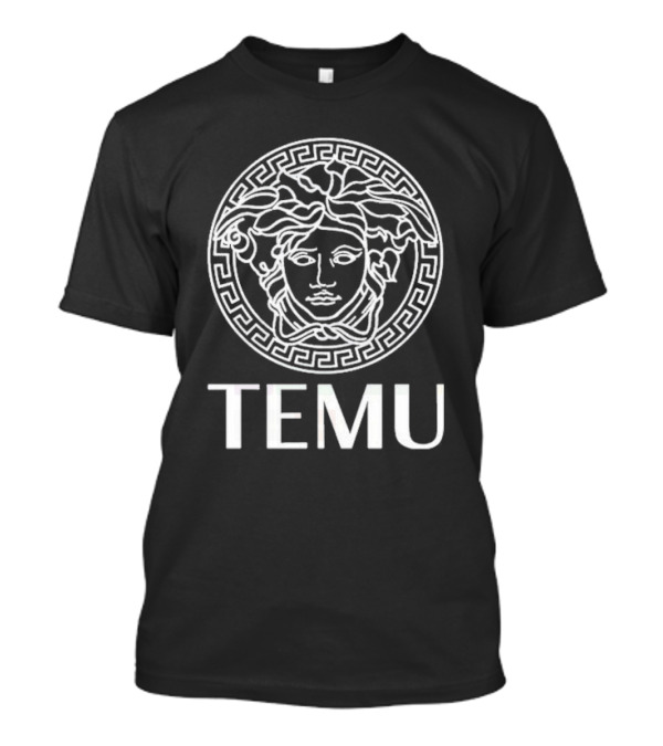 Luxury Temu Medusa Head Greek Key T-Shirt