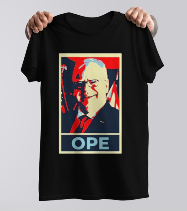 Minnesota Harris Walz Ope Hope Retro Style Image T-Shirt