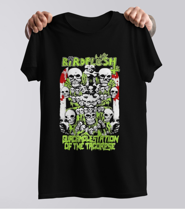Birdflesh Guacamole Station Of The Tacobræse T-Shirt