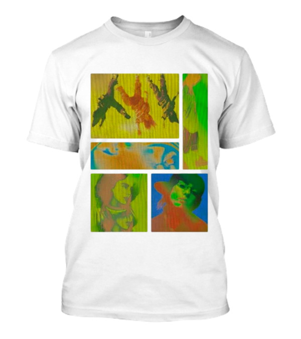 Billie Eilish Birds Of A Feather Collage Thermal Five-Panel Abstract Portraits Multicolor T-Shirt