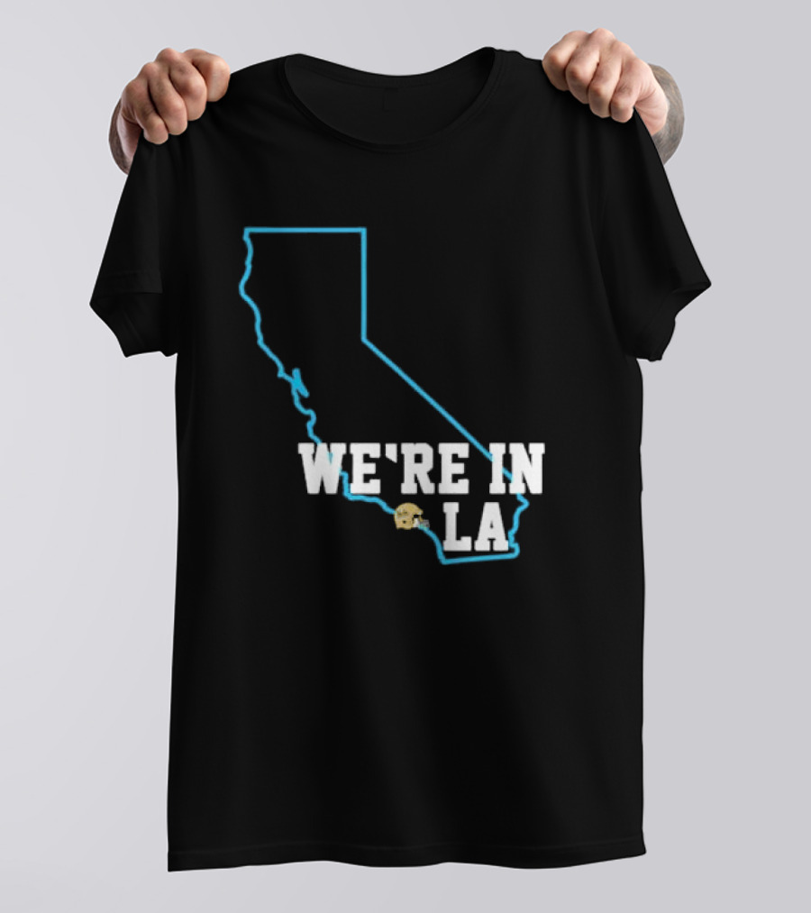 Deshaun Foster We're In LA With California Outline And LA Helmet T-Shirt