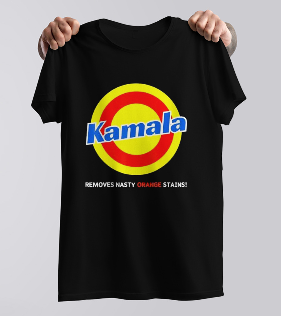 Kamala Removes Nasty Orange Stains Detergent Vote For Blue T-Shirt