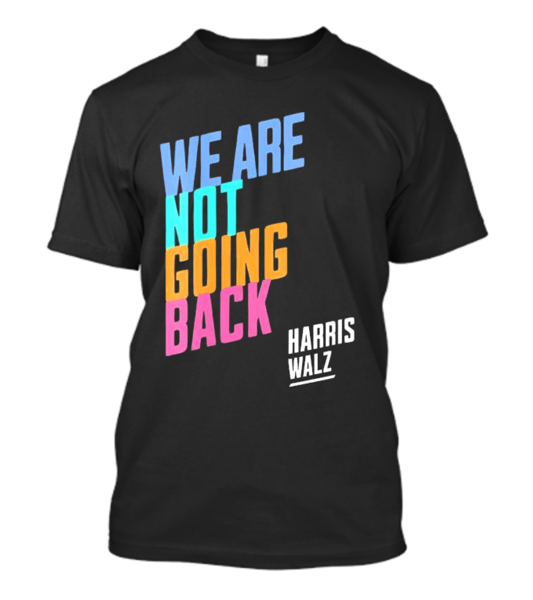 Harris Walz 2024 We Are Not Going Back T-Shirt