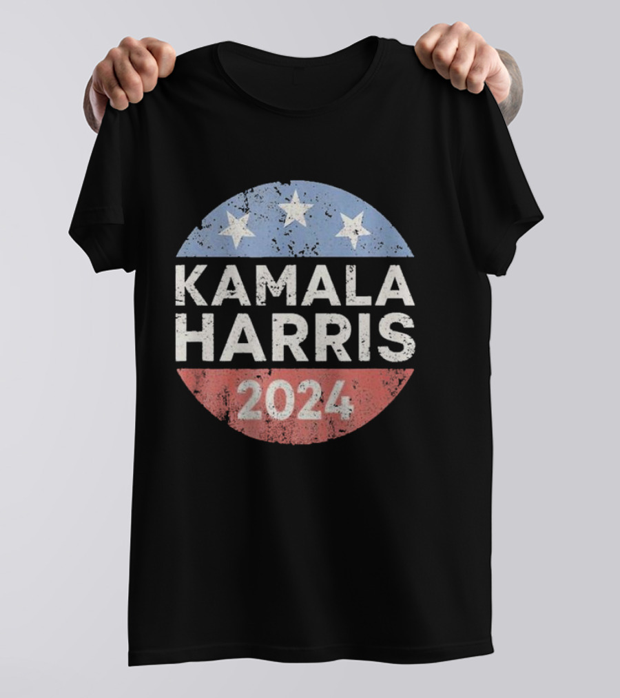 Kamala Harris 2024 Three Stars Election Campaign T-Shirt