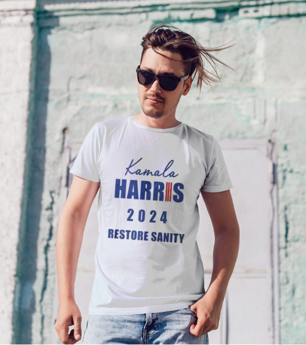 Kamala Harris 2024 Restore Sanity T-Shirt