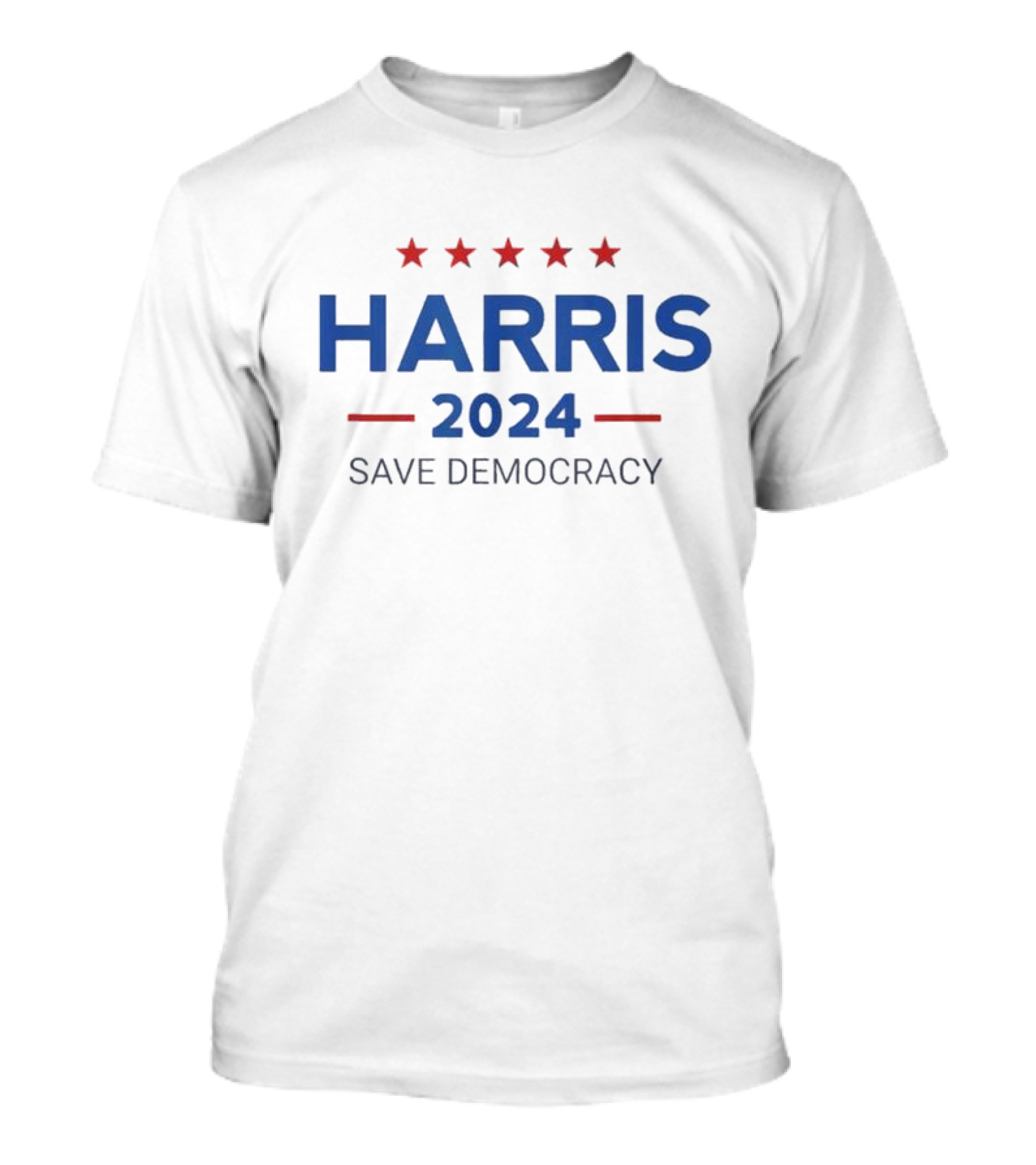 Harris 2024 Save Democracy Five Stars T-Shirt