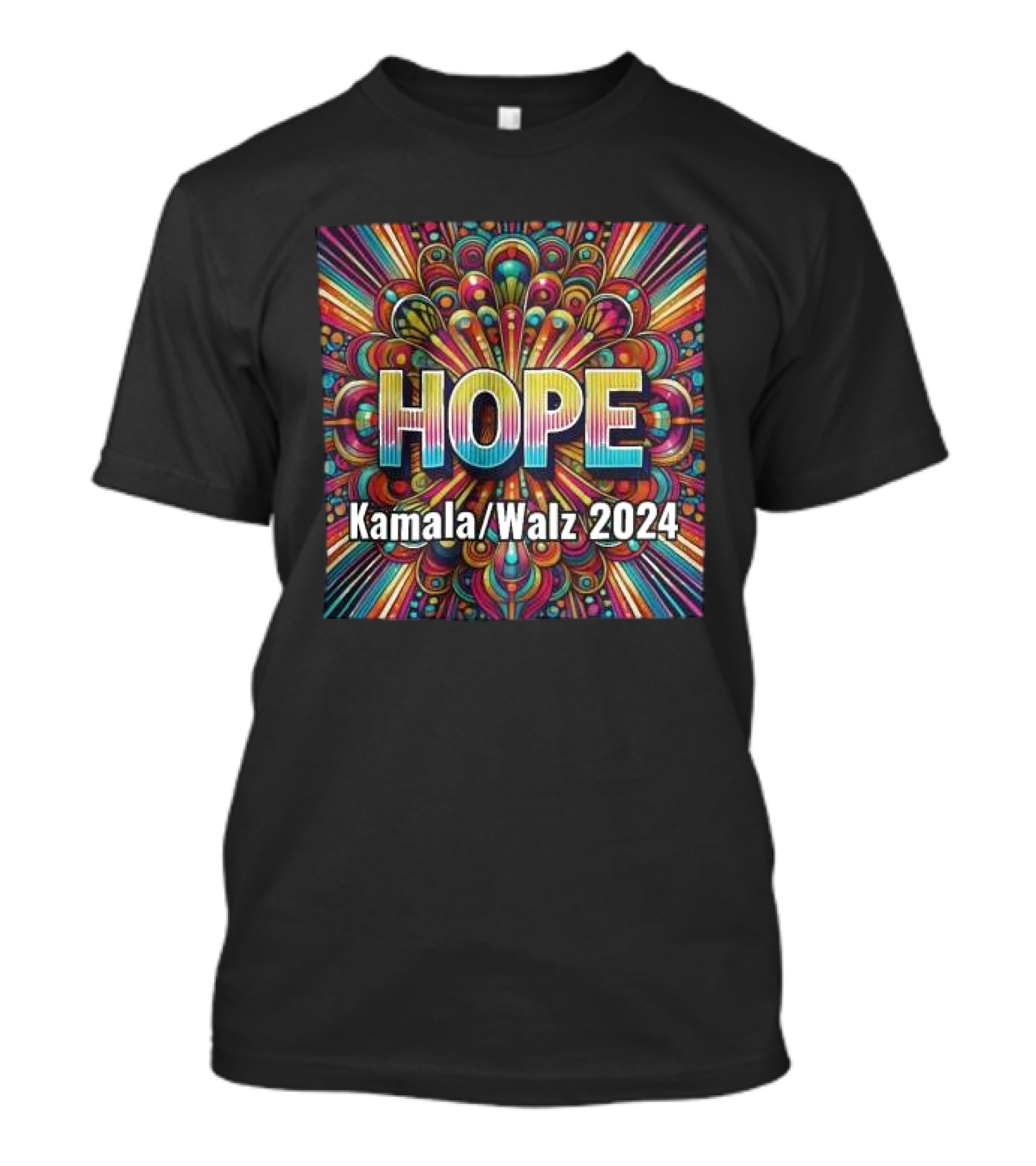 HOPE Kamala Walz 2024 Colorful Campaign Vision T-Shirt