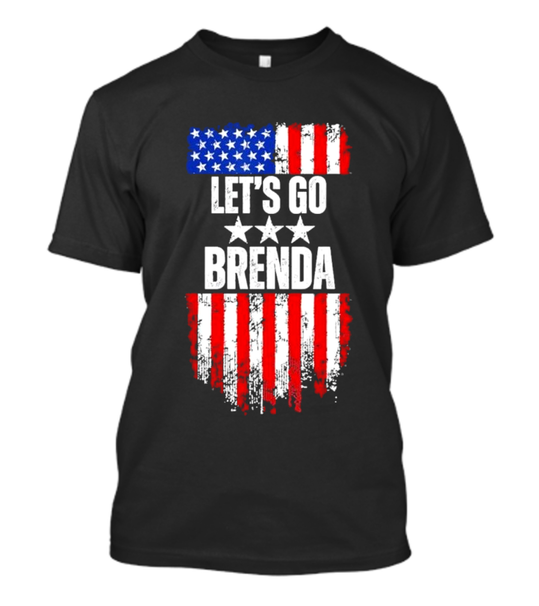 Let's Go Brenda Vintage USA Flag Stars Kamala Harris T-Shirt