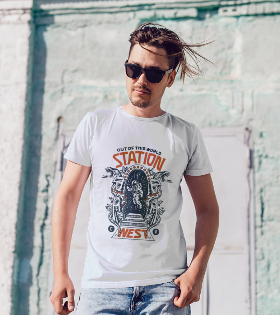 Out Of This World Station West Space Portal Adventure T-Shirt