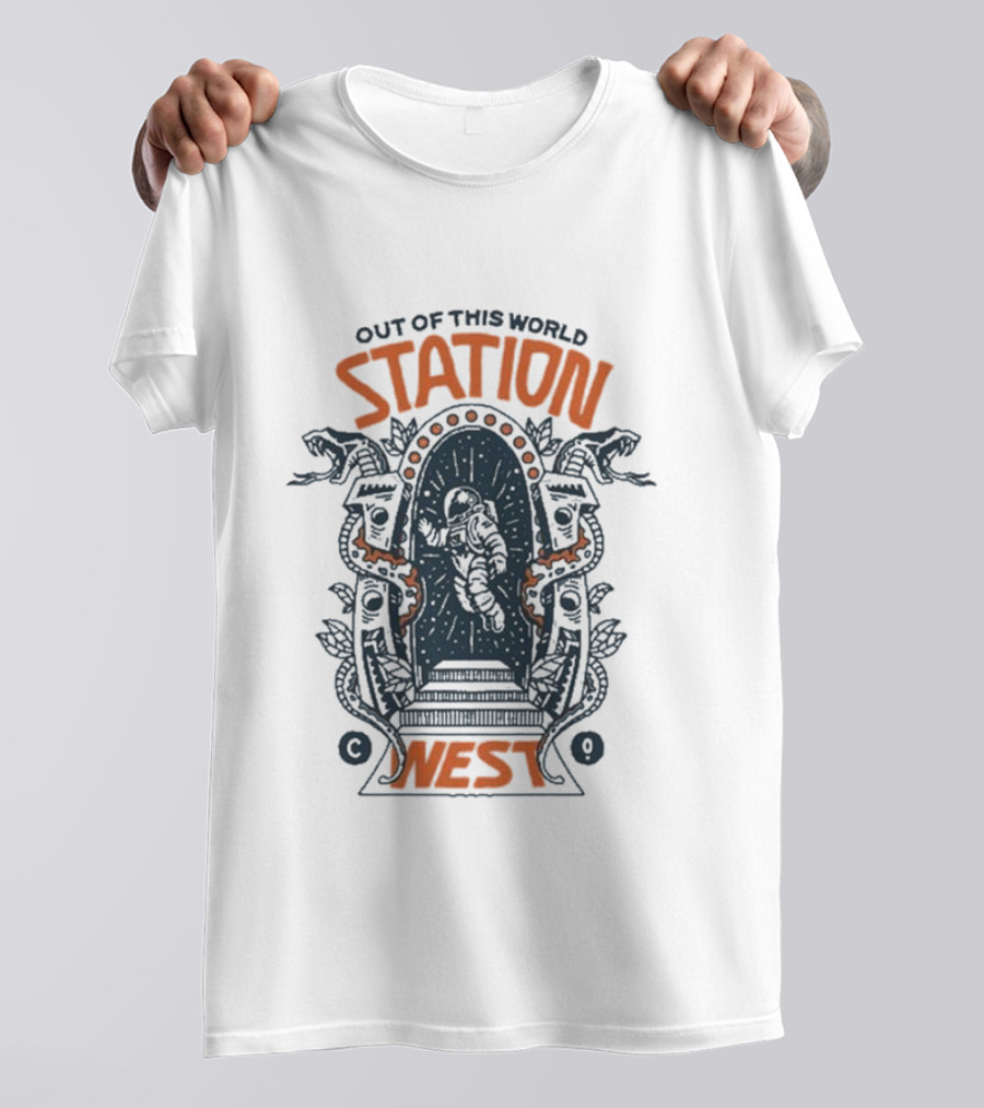 Out Of This World Station West Space Portal Adventure T-Shirt