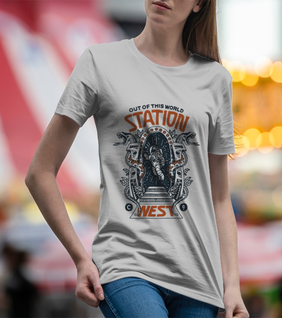 Out Of This World Station West Space Portal Adventure T-Shirt