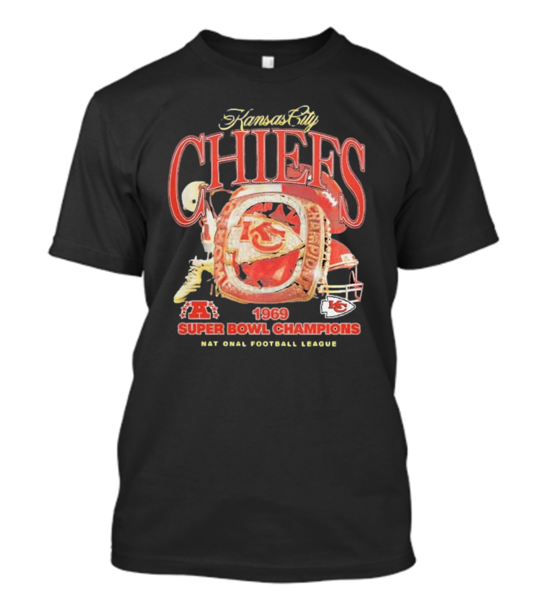 Kansas City Chiefs 1969 Super Bowl Champions Vintage Ring Patrick Mahomes T-Shirt