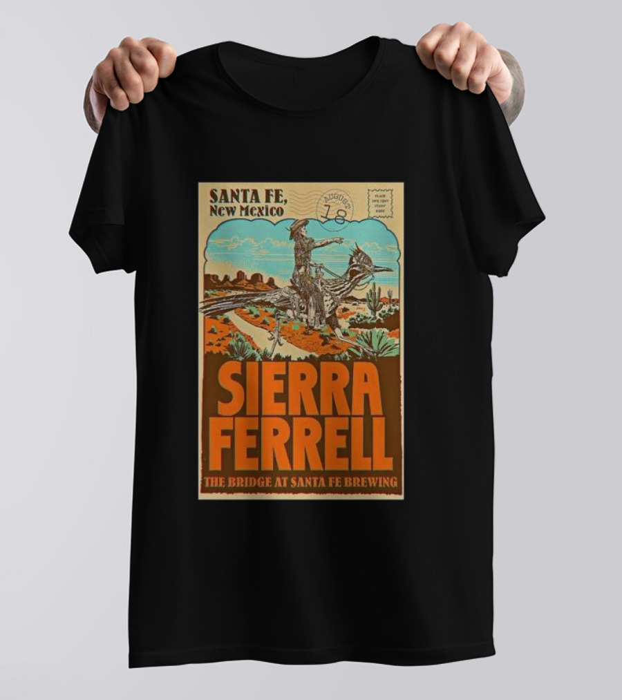 Sierra Ferrell August 18 2024 Santa Fe NM The Bridge At Santa Fe Brewing T-Shirt