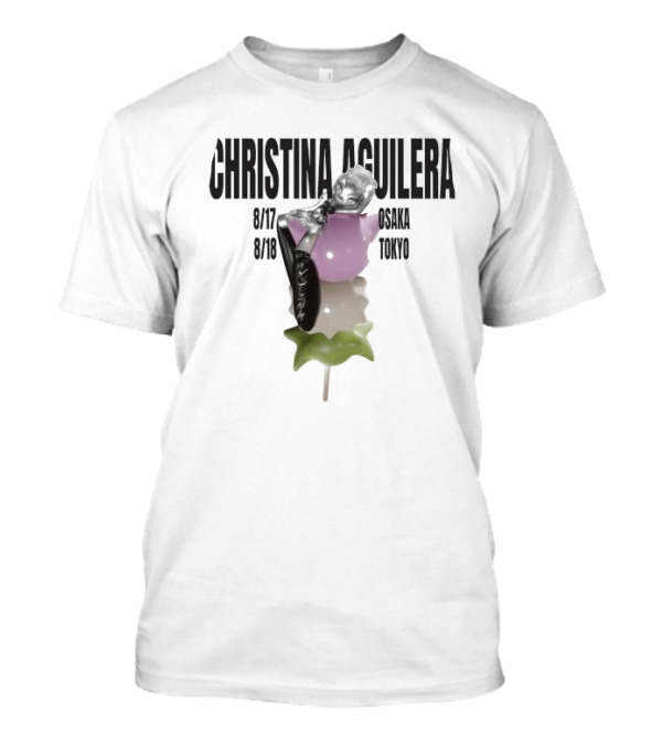 Christina Aguilera Osaka Tokyo Tour Pop Art Influence T-Shirt