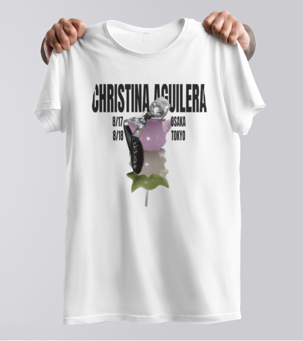 Christina Aguilera Osaka Tokyo Tour Pop Art Influence T-Shirt