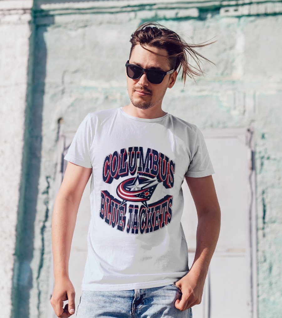 Columbus Blue Jackets Official Team Emblem T-Shirt