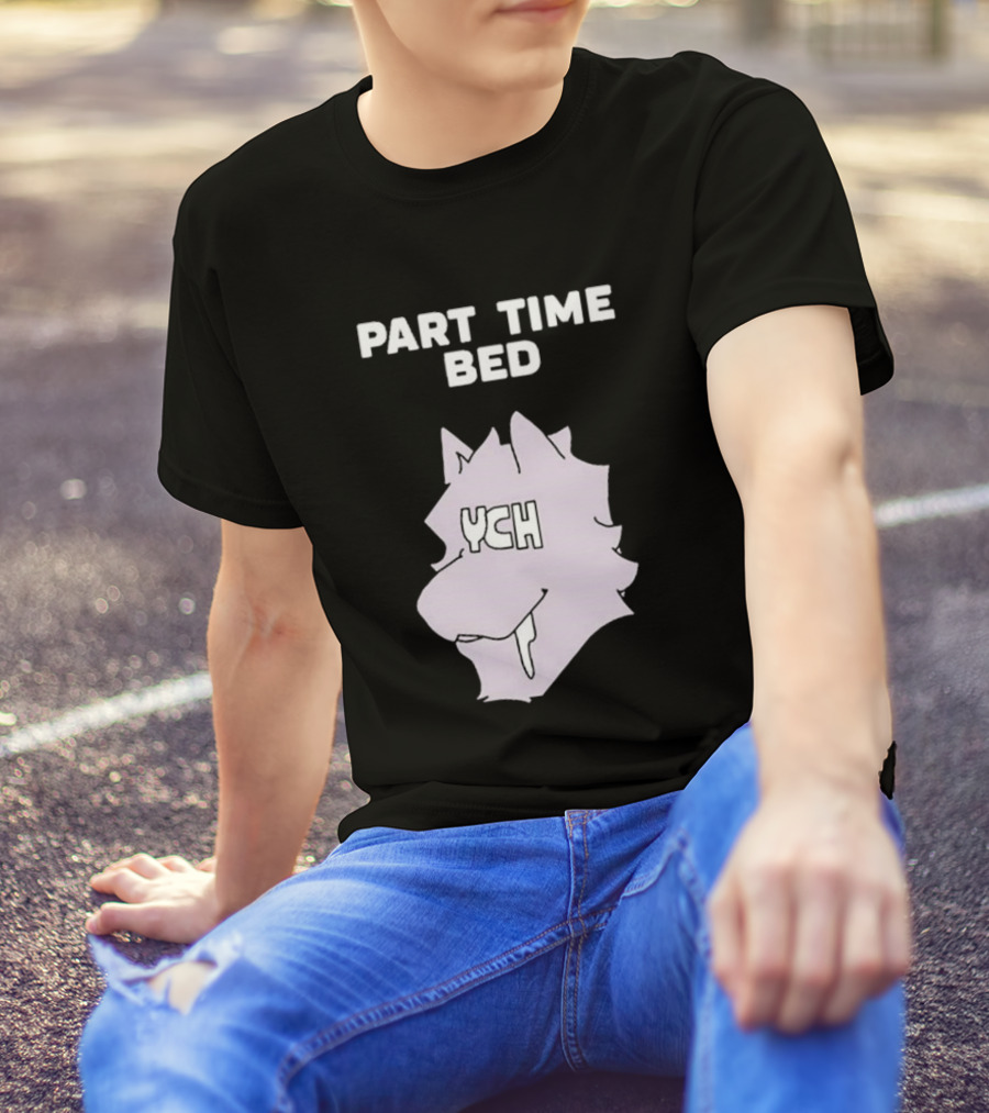 Gustav Indycar Part Time Bed YCH Wolf Head T-Shirt