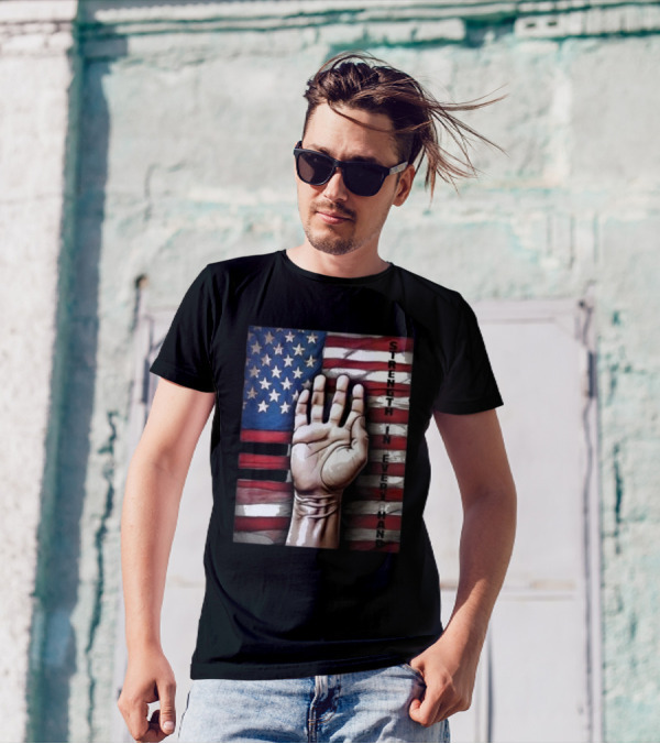 Strength In Every Hand American Flag Labor Day T-Shirt