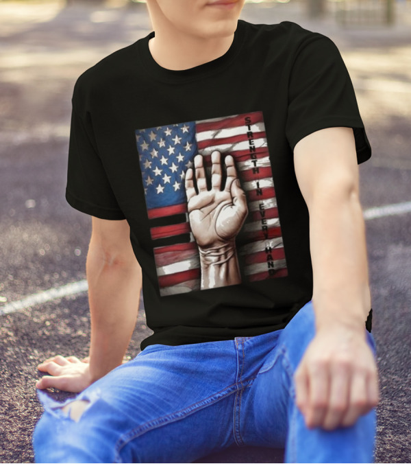 Strength In Every Hand American Flag Labor Day T-Shirt