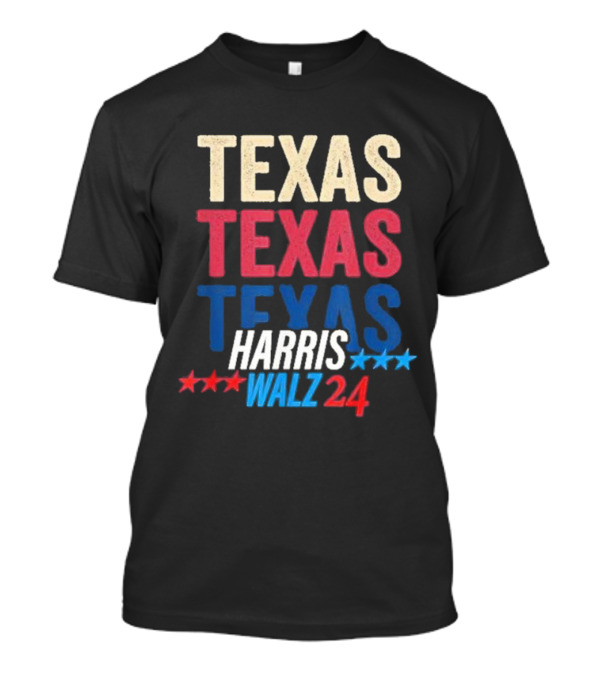 Texas Texas Texas Harris Walz 24 Retro T-Shirt