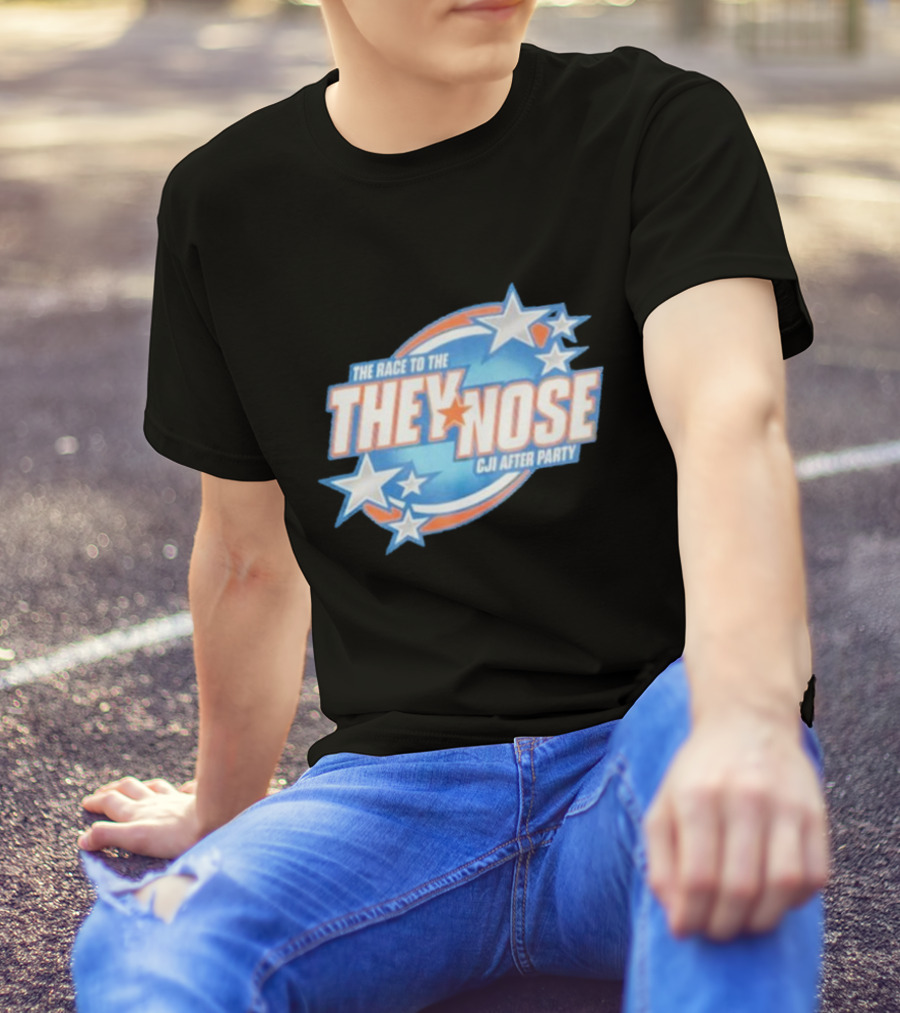 The Race To The They Nose Cji After Party Stars And Swirls T-Shirt