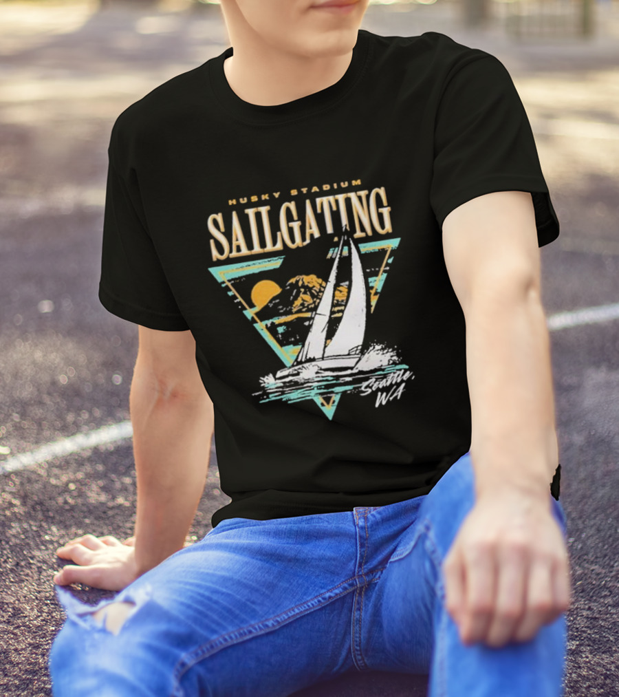 Husky Stadium Sailgating Seattle WA T-Shirt