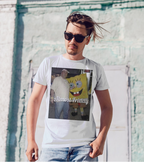 Almost Friday Gandolfini And Spongebob T-Shirt