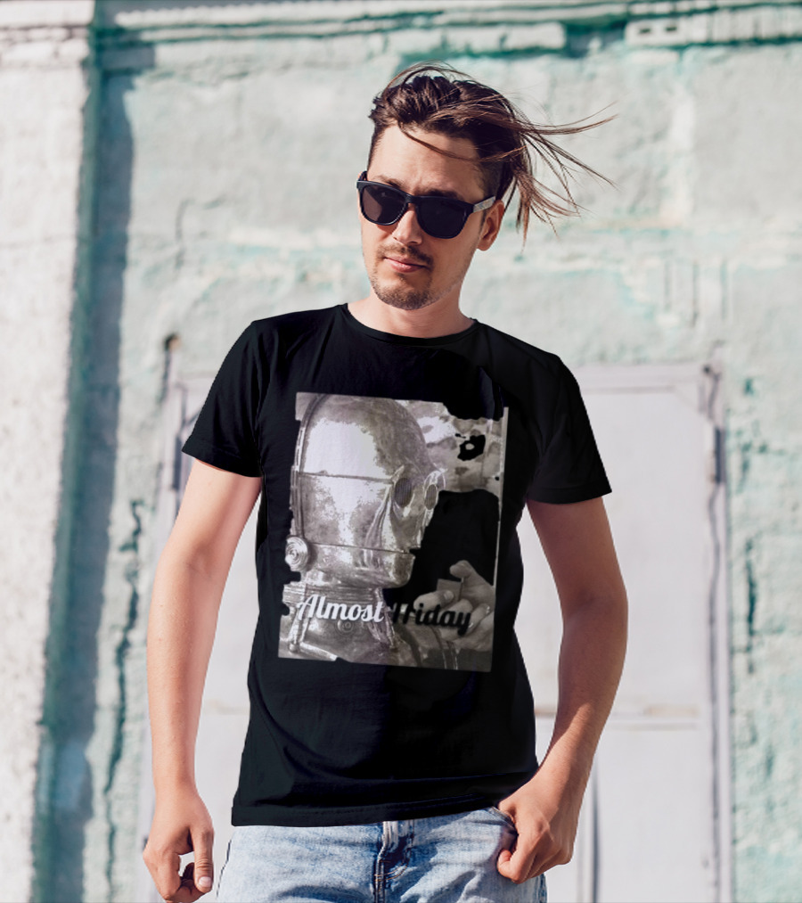 Almost Friday Star Wars C-3PO Smoking T-Shirt