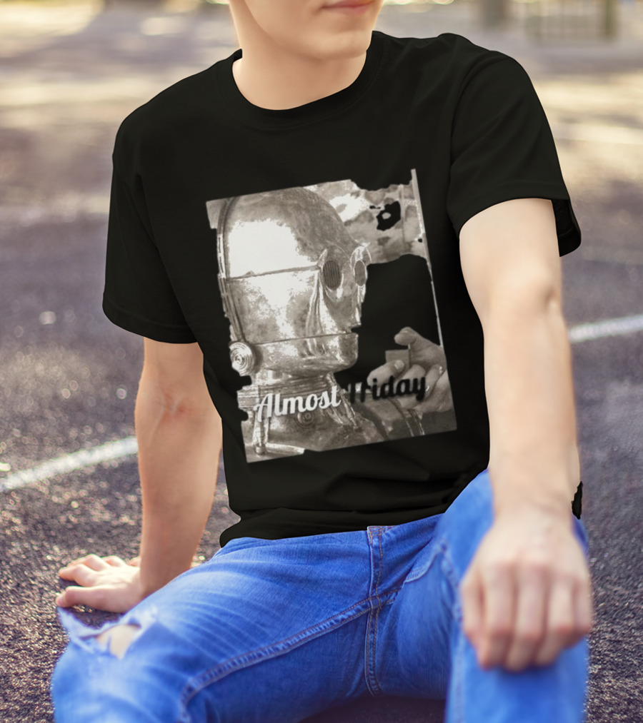 Almost Friday Star Wars C-3PO Smoking T-Shirt